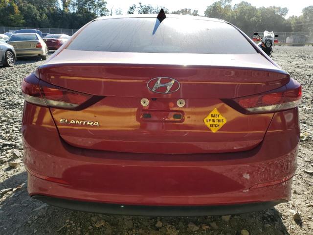 KMHD84LF4HU281804 - 2017 HYUNDAI ELANTRA SE RED photo 6