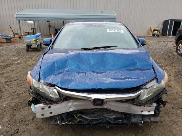 19XFB2E57CE004997 - 2012 HONDA CIVIC LX BLUE photo 5