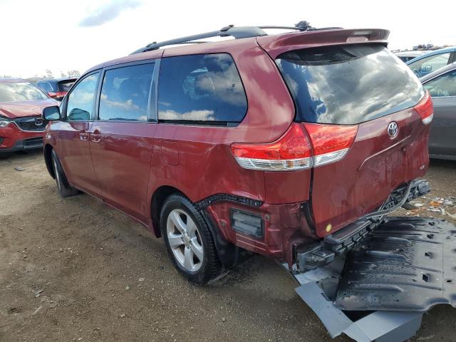 5TDKK3DC6BS134097 - 2011 TOYOTA SIENNA LE MAROON photo 2