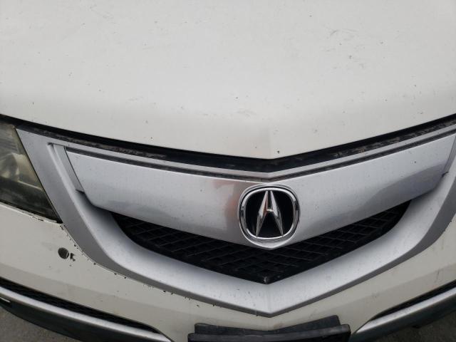 2HNYD2H48AH501669 - 2010 ACURA MDX TECHNOLOGY WHITE photo 12