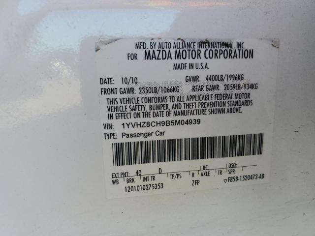 1YVHZ8CH9B5M04939 - 2011 MAZDA 6 I Blanco foto 12