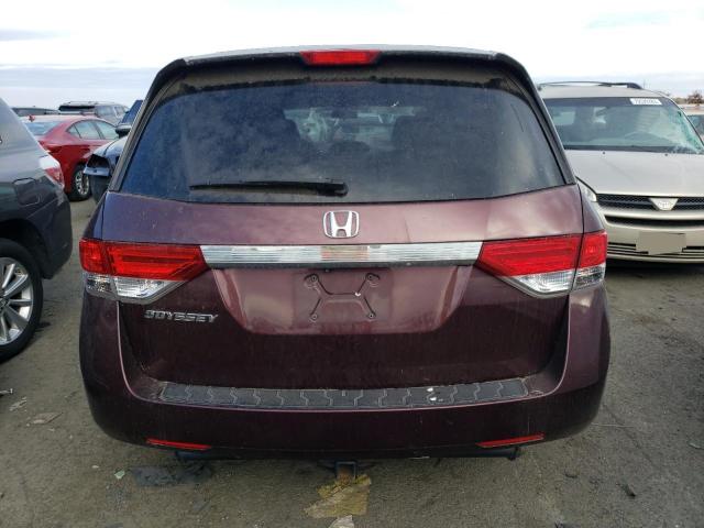 5FNRL5H26EB072752 - 2014 HONDA ODYSSEY LX BURGUNDY photo 6