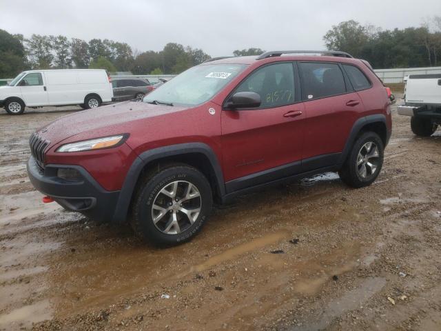1C4PJMBB0FW778189 - 2015 JEEP CHEROKEE TRAILHAWK RED photo 1
