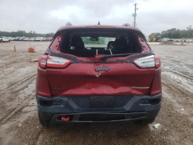 1C4PJMBB0FW778189 - 2015 JEEP CHEROKEE TRAILHAWK RED photo 6