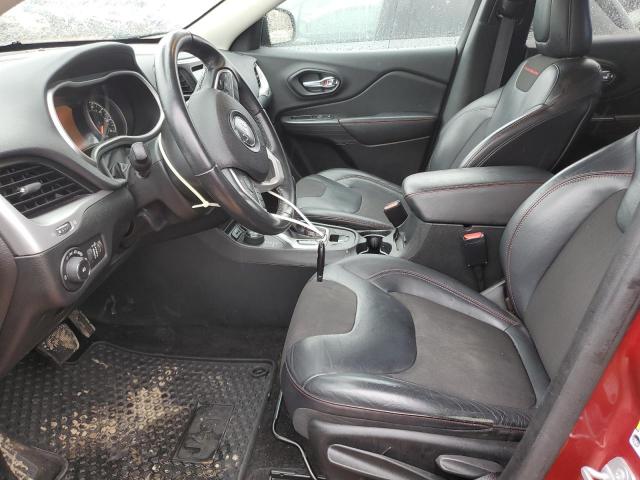 1C4PJMBB0FW778189 - 2015 JEEP CHEROKEE TRAILHAWK RED photo 7