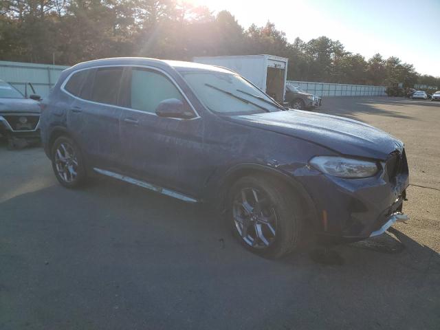 5UX53DP08N9N42037 - 2022 BMW X3 XDRIVE30I BLUE photo 4