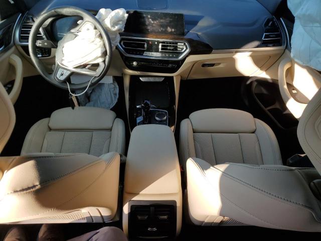 5UX53DP08N9N42037 - 2022 BMW X3 XDRIVE30I BLUE photo 8