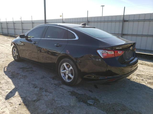 1G1ZC5STXJF284814 - 2018 CHEVROLET MALIBU LS BLACK photo 2