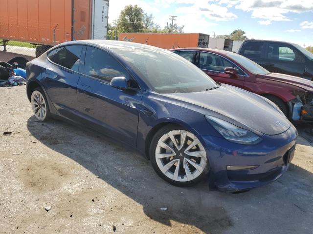 5YJ3E1EB8MF849508 - 2021 TESLA MODEL 3 BLUE photo 4