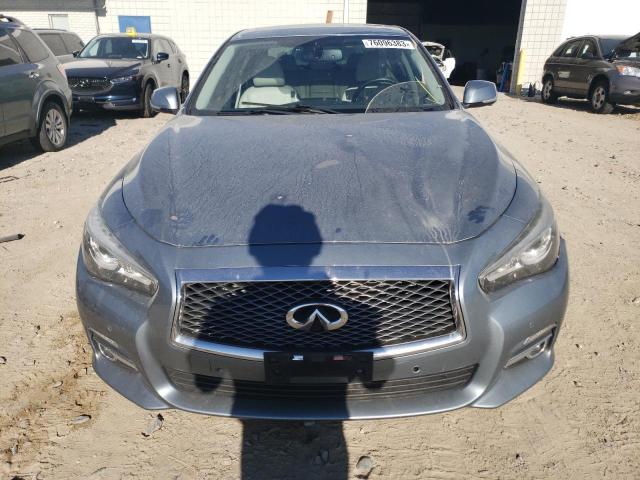 JN1BV7AR4EM681587 - 2014 INFINITI Q50 BASE BLUE photo 5