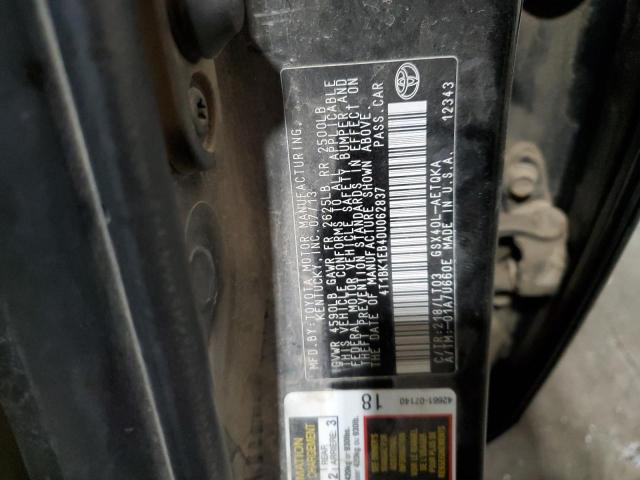 4T1BK1EB4DU062837 - 2013 TOYOTA AVALON BASE 黑色 照片 13