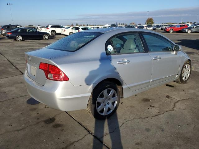 1HGFA16576L049673 - 2006 HONDA CIVIC LX SILVER photo 3