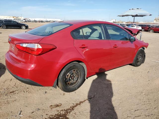 KNAFX4A63F5283048 - 2015 KIA FORTE LX RED photo 3