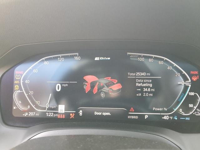 3MW5P9J01M8B84927 - 2021 BMW 330XE Siyah fotoğraf 9