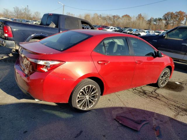 5YFBURHE4GP515651 - 2016 TOYOTA COROLLA L RED photo 3