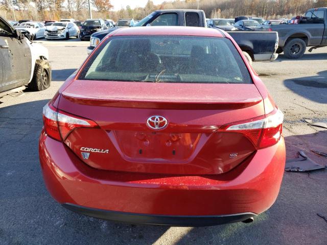 5YFBURHE4GP515651 - 2016 TOYOTA COROLLA L RED photo 6