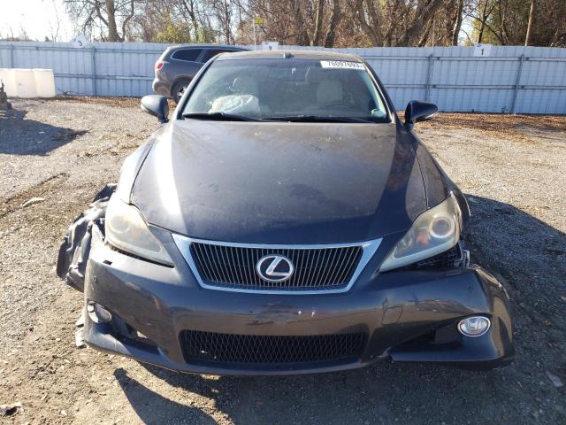 JTHFF2C25B2517737 - 2011 LEXUS IS 250 BLACK photo 5