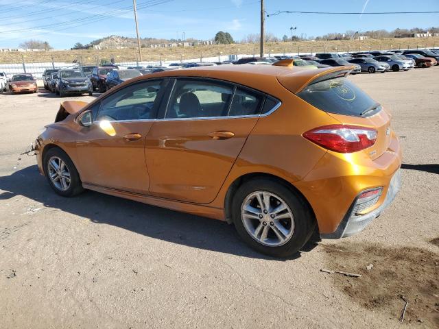 3G1BE6SM7HS594547 - 2017 CHEVROLET CRUZE LT ORANGE photo 2