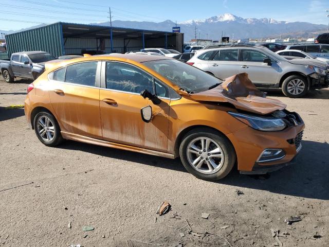 3G1BE6SM7HS594547 - 2017 CHEVROLET CRUZE LT ORANGE photo 4