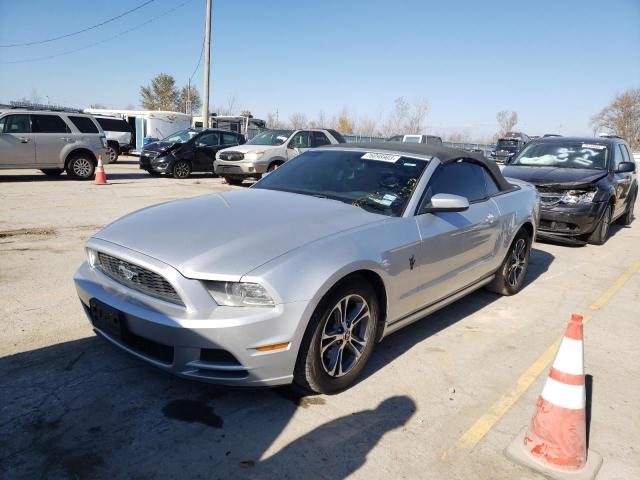 1ZVBP8EM7E5217714 - 2014 FORD MUSTANG SILVER photo 1