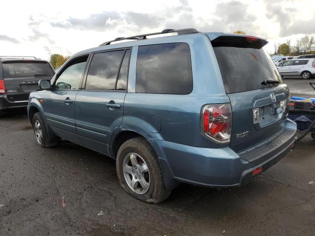 5FNYF18727B024336 - 2007 HONDA PILOT EXL BLUE photo 2