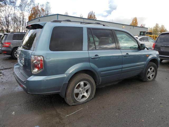 5FNYF18727B024336 - 2007 HONDA PILOT EXL BLUE photo 3