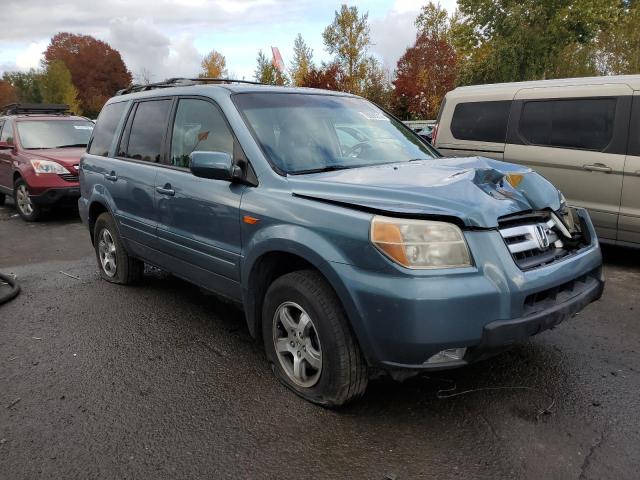 5FNYF18727B024336 - 2007 HONDA PILOT EXL BLUE photo 4