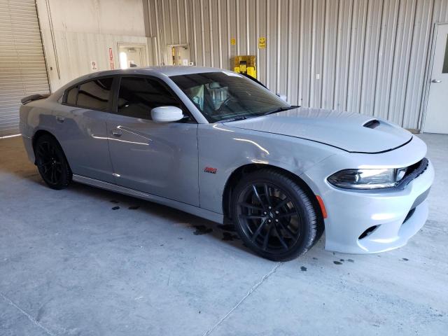 2C3CDXGJ1NH121393 - 2022 DODGE CHARGER SCAT PACK GRAY photo 4