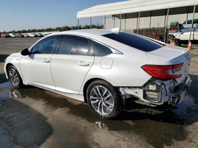 1HGCV3F54LA018102 - 2020 HONDA ACCORD HYBRID EXL WHITE photo 2