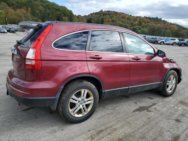 5J6RE4H71AL082428 - 2010 HONDA CR-V EXL BURGUNDY photo 3