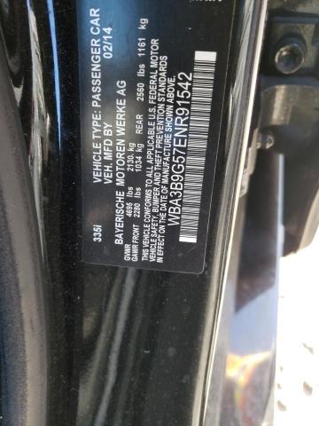 WBA3B9G57ENR91542 - 2014 BMW 335 XI BLACK photo 12