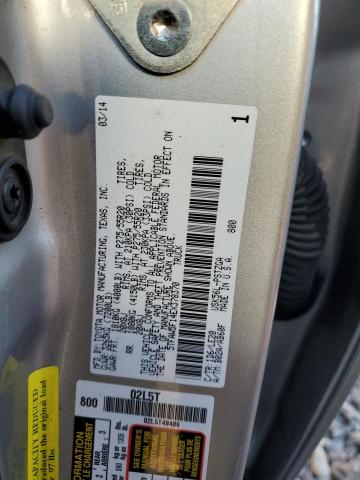 5TFAW5F14EX378370 - 2014 TOYOTA TUNDRA CREWMAX PLATINUM Silber Foto 12