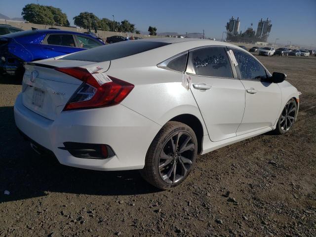 19XFC2E86LE008448 - 2020 HONDA CIVIC SPORT WHITE photo 3