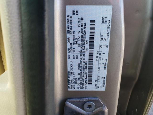 5LMCJ2A90FUJ46895 - 2015 LINCOLN MKC BEIGE photo 14