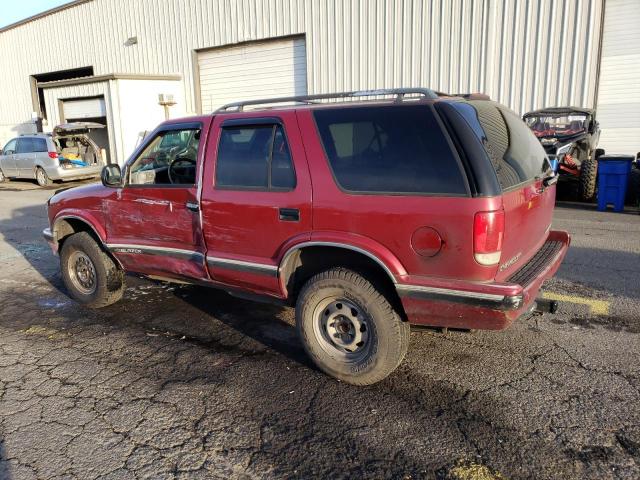 1GNDT13W8S2201643 - 1995 CHEVROLET BLAZER BURGUNDY photo 2