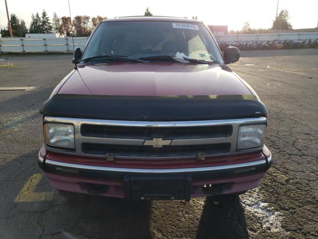 1GNDT13W8S2201643 - 1995 CHEVROLET BLAZER BURGUNDY photo 5