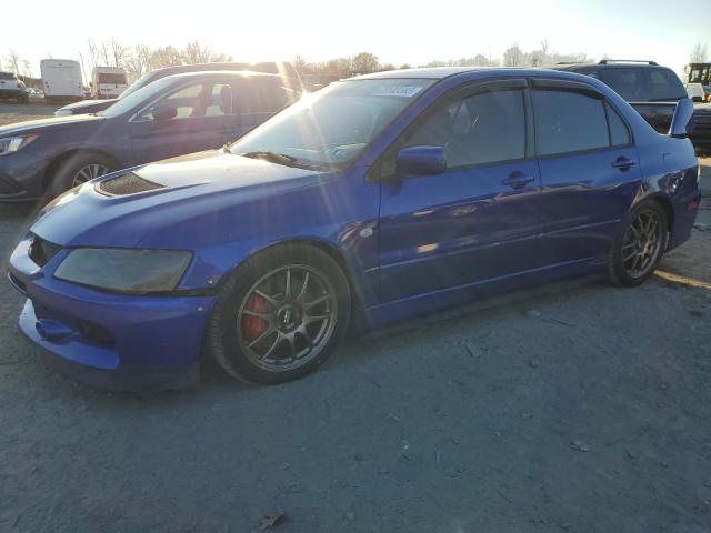 JA3AH86C86U009168 - 2006 MITSUBISHI LANCER EVOLUTION BLUE photo 1