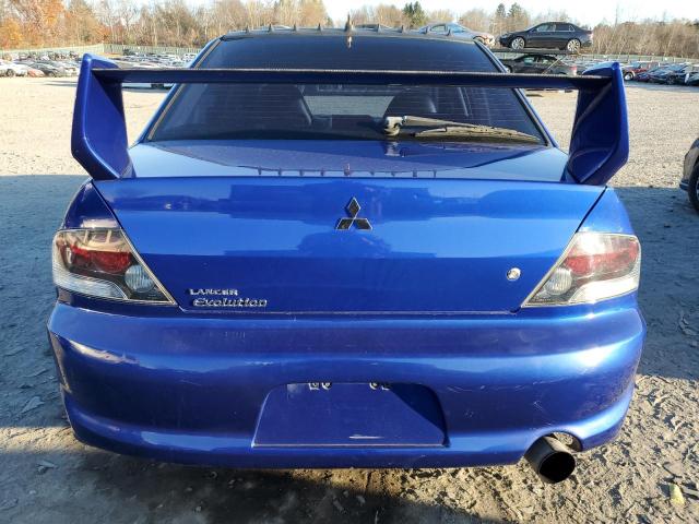 JA3AH86C86U009168 - 2006 MITSUBISHI LANCER EVOLUTION BLUE photo 6