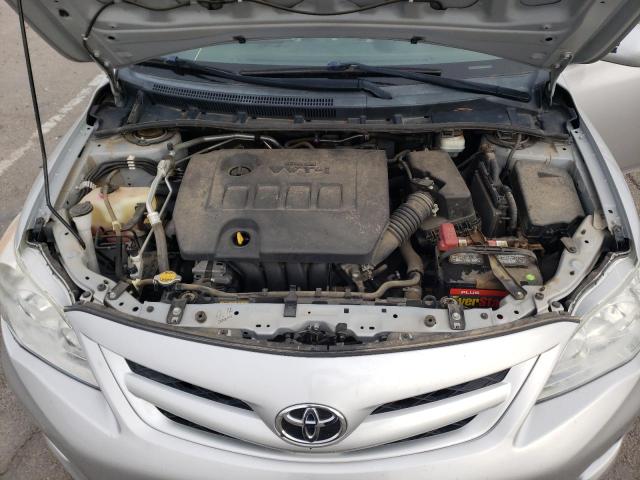 2T1BU4EE5CC831464 - 2012 TOYOTA COROILLA BASE SILVER photo 11