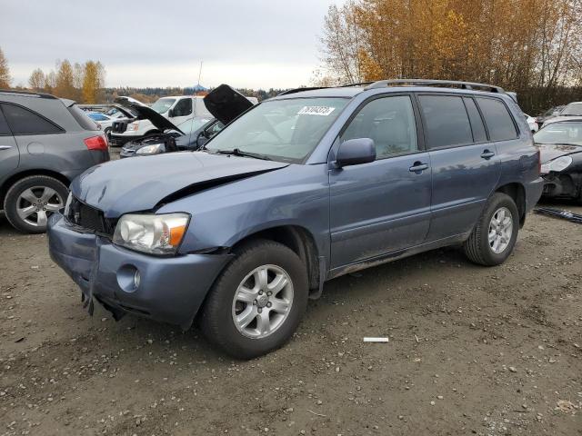 JTEGD21A370157856 - 2007 TOYOTA HIGHLANDER BLUE photo 1