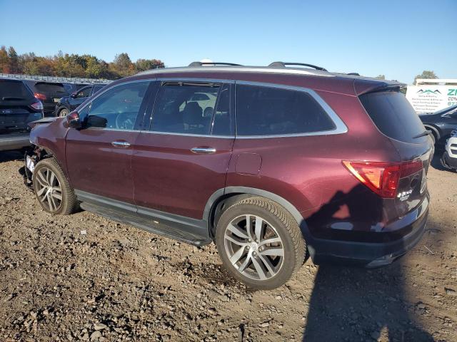 5FNYF6H94HB053210 - 2017 HONDA PILOT TOURING BURGUNDY photo 2