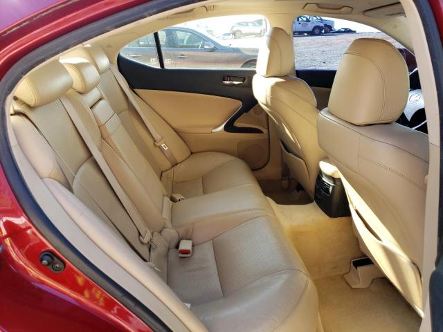 JTHBK262372032395 - 2007 LEXUS IS 250 RED photo 10