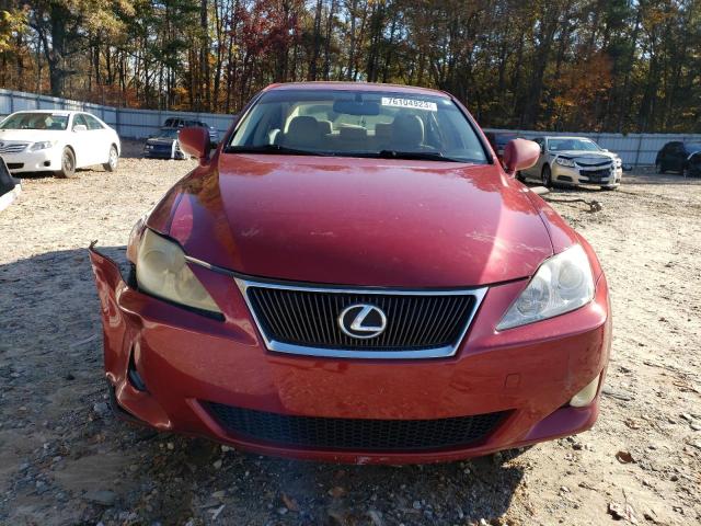 JTHBK262372032395 - 2007 LEXUS IS 250 RED photo 5