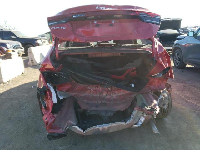 3KPF24AD4NE464405 - 2022 KIA FORTE FE RED photo 6