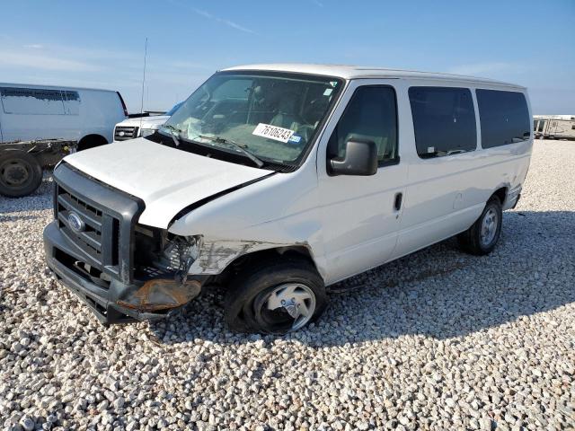 1FBNE31L69DA12746 - 2009 FORD ECONOLINE E350 SUPER DUTY WAGON WHITE photo 1