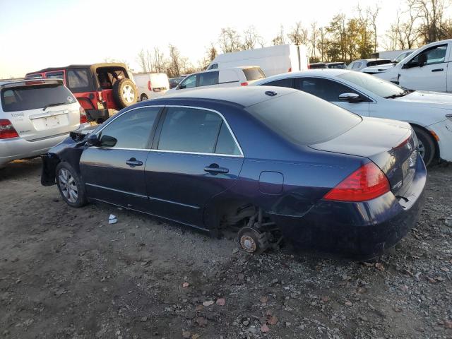 1HGCM66507A042617 - 2007 HONDA ACCORD EX BLUE photo 2