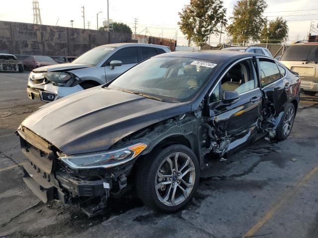 3FA6P0CD0KR253171 - 2019 FORD FUSION SEL BLACK photo 1