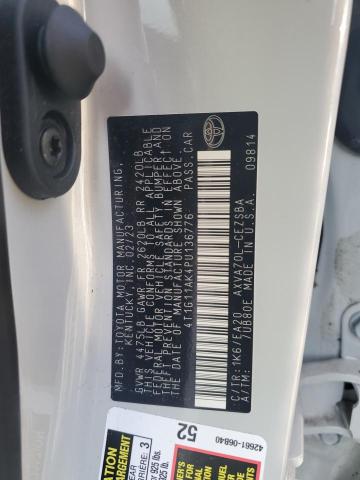 4T1G11AK4PU136776 - 2023 TOYOTA CAMRY SE NIGHT SHADE WHITE photo 13