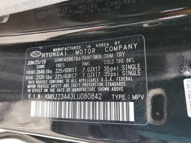 KM8J23A43LU080842 - 2020 HYUNDAI TUCSON SE BLACK photo 13