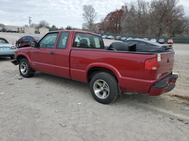 1GCCS19X238267160 - 2003 CHEVROLET S TRUCK S10 BURGUNDY photo 2